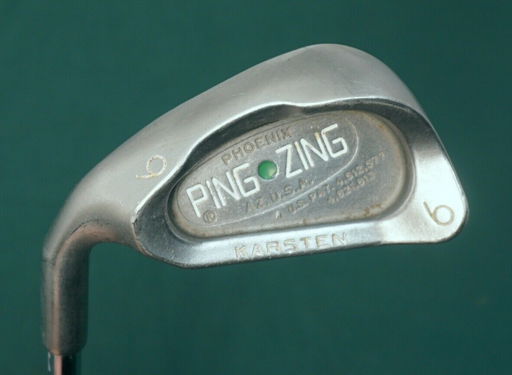 Left Handed Ping Karsten Zing Green Dot 6 Iron Stiff Steel Shaft Ping Grip