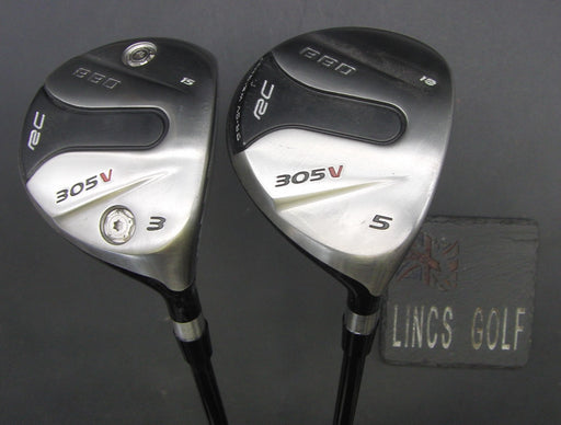 Set of 2 RC BBD 305V 15° 3 Wood + 18° 5 Wood Regular Graphite Shafts