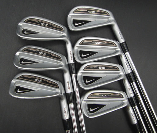 Set of 7x Nike CCi Forged Irons 4-PW Stiff Steel Shafts Mixed Grips*