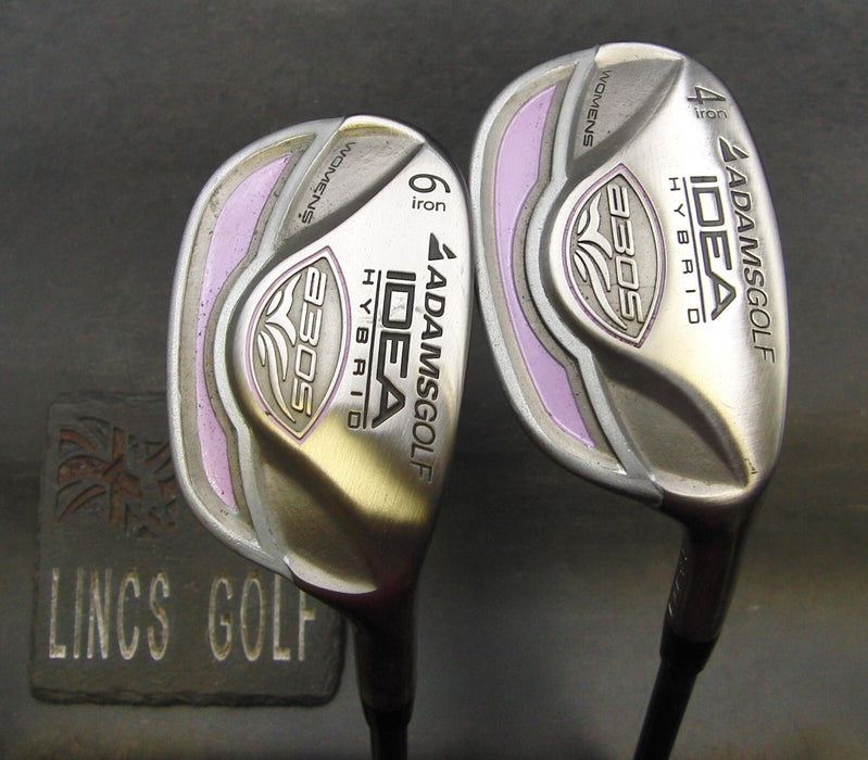 Set of 2 Adams Golf Idea  A3OS 4 & 6 Irons Ladies Graphite Shaft