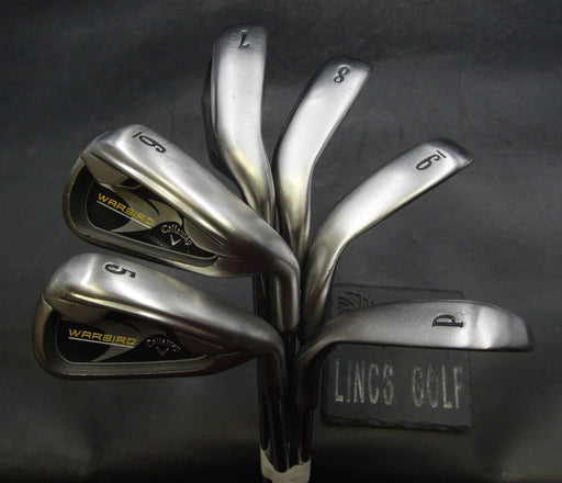 Set of 6 x Callaway WarBird Irons 5-PW Uniflex Steel Shafts Callaway Grips