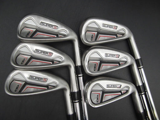 Set of 6x Adams Idea Super S Irons 5-PW Regular Steel Shafts Adams Grips*
