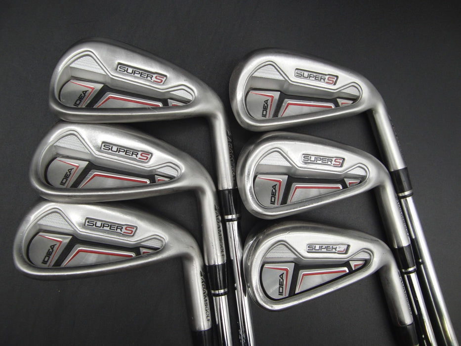 Set of 6x Adams Idea Super S Irons 5-PW Regular Steel Shafts Adams Grips*
