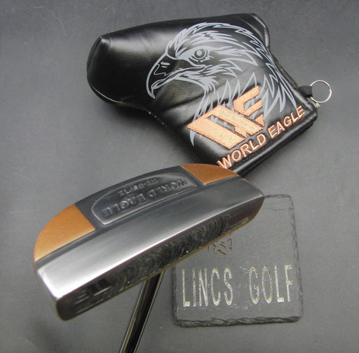 World Eagle Putter Steel Shaft 105cm Length Black Grip + Head Cover