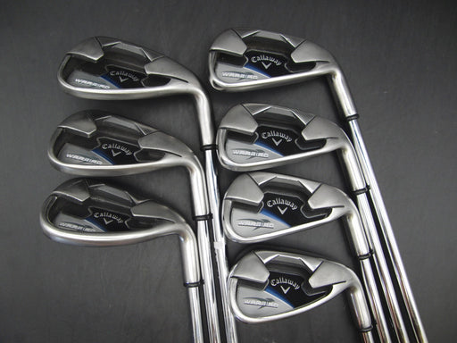 Set of 7x Callaway WarBird 5-SW Irons Uniflex Steel Shafts Callaway Grips
