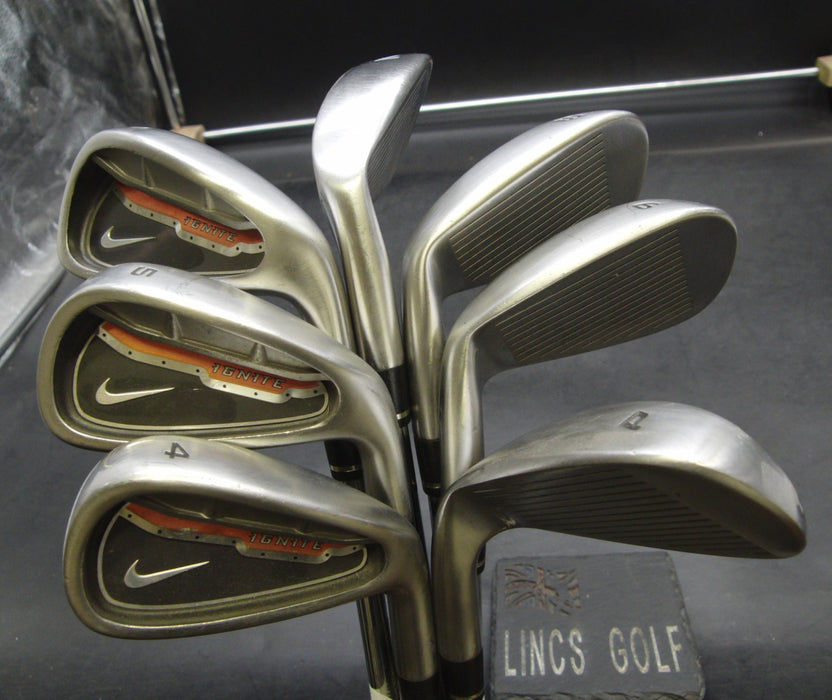 Set of 7x Nike Ignite Irons 4-PW Uniflex Steel Shafts Nike Grips*