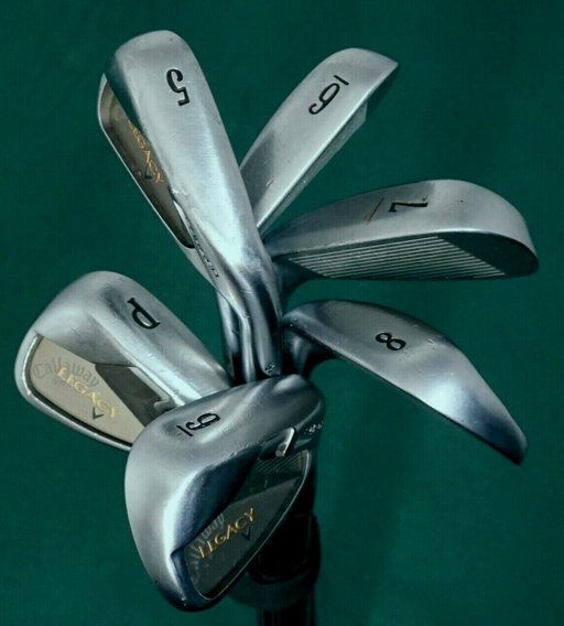 Set 6 x Callaway Legacy Forged R Irons 5-PW Regular Steel Shafts Callaway Grips