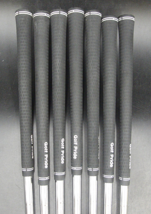 Set of 7x TaylorMade R9 Forged Irons 4-PW Stiff Steel Shafts GolfPride Grips