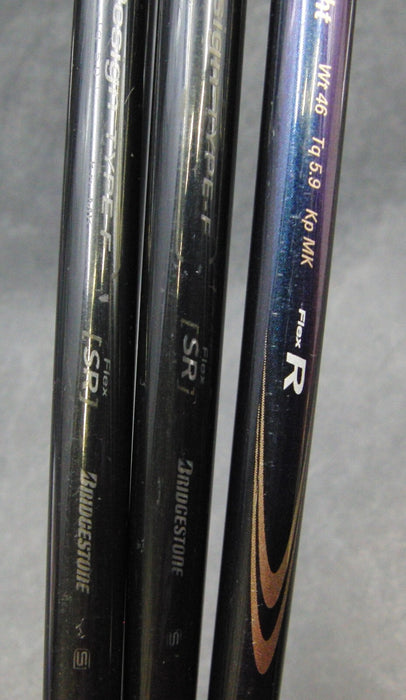 Set of 3 Bridgestone Tour Stage FHT 4, 5 & 7 Woods Regular Graphite Shafts