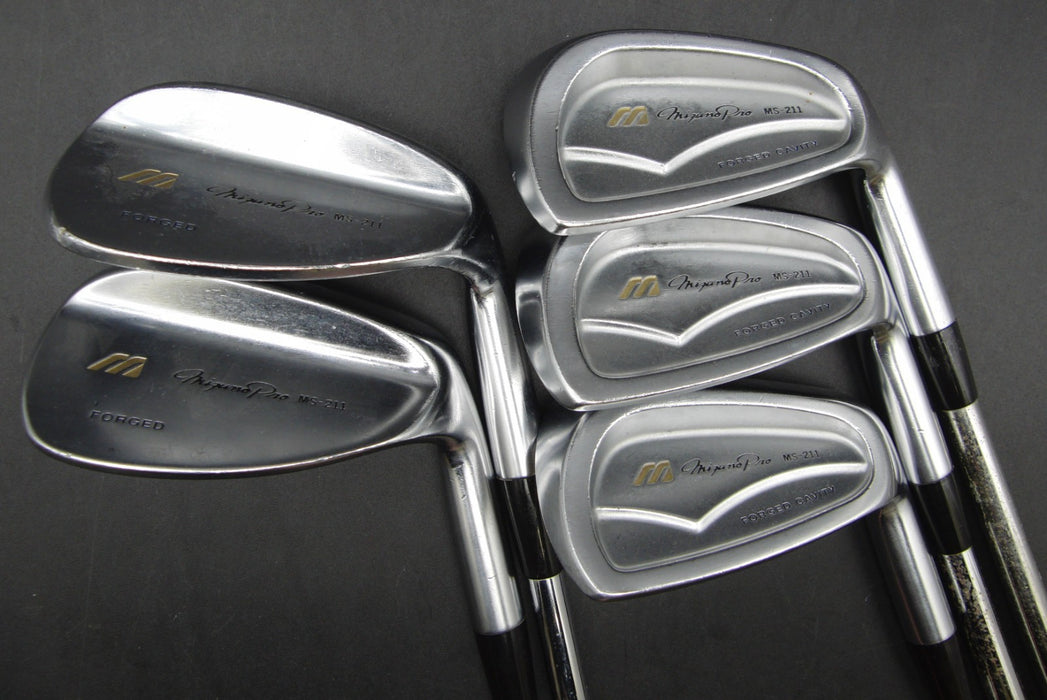 Set of 5x Mizuno Pro MS-211 Forged Irons 8-SW+FW Regular Steel Shafts Rite Grips