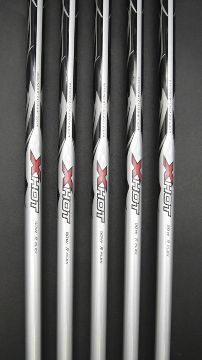 Set of 5x Callaway X Hot Irons 7-PW+AW Regular Graphite Shafts Callaway Grips