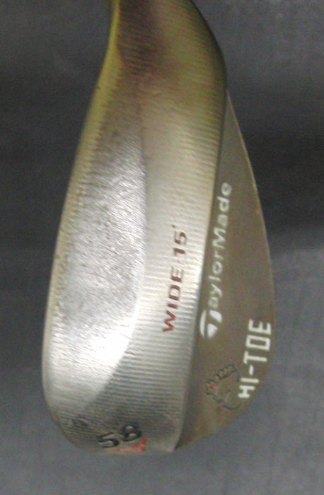 TaylorMade HI-TOE Big Foot Wide 15 58° Sand Wedge Stiff Steel Shaft*