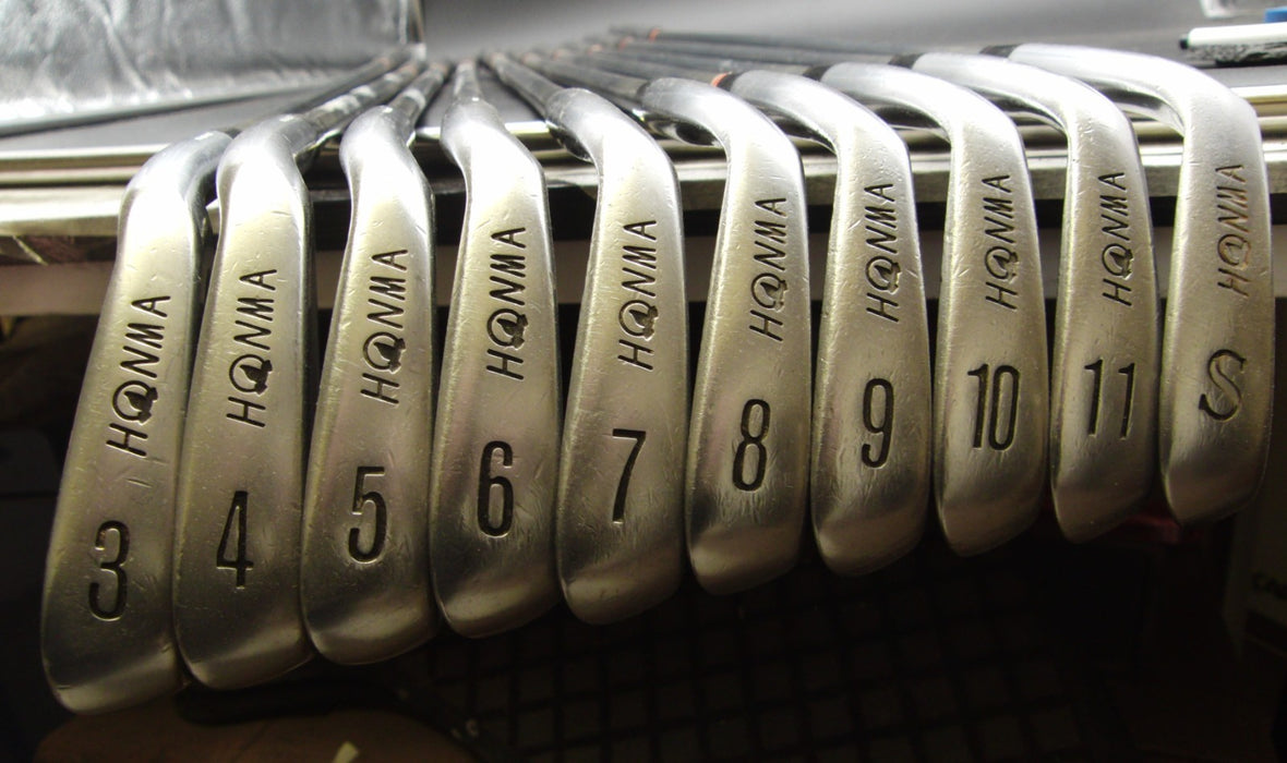 Set of 10x Honma LB-606 Irons 3-11+SW Regular Graphite Shafts Royal Grips*