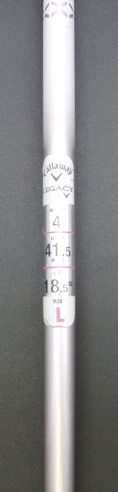 Ladies Callaway Legacy 18.5° 4 Wood Ladies Graphite Shaft Lamkin Grip