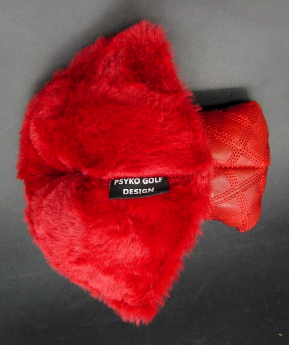 PSYKO GOLF Ostrich-Effect Quilted Genuine Leather Putter Embossed Head Cover