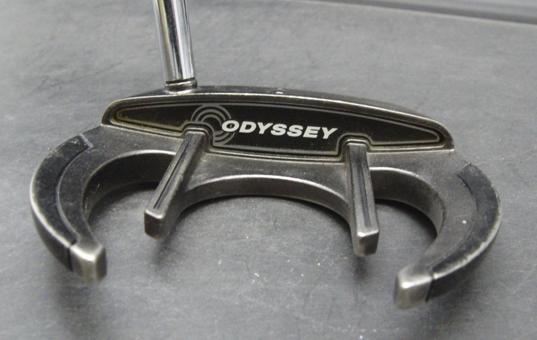 Odyssey White Ice Sabertooth Putter Steel Shaft 87cm Length Psyko Grip*