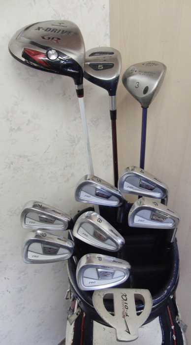 Set Of Mizuno T-Zoid 4-PW Irons + Driver + 3 Wood+5 Wood+ Putter