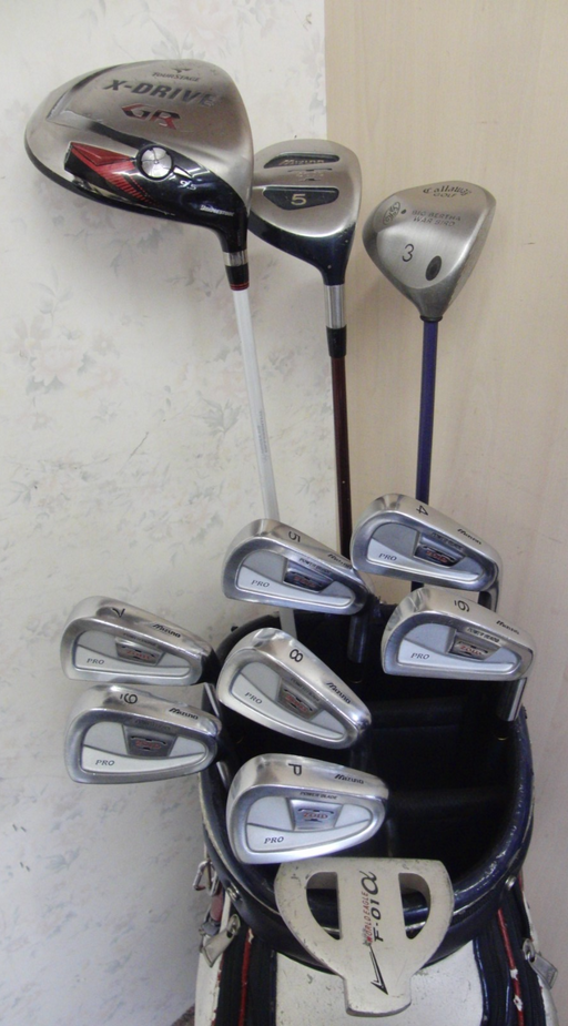 Set Of Mizuno T-Zoid 4-PW Irons + Driver + 3 Wood+5 Wood+ Putter