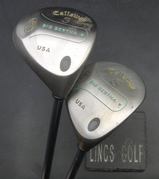 Ladies Set of 2 Callaway Big Bertha 3 + 5 Wood Ladies Graphite Shafts
