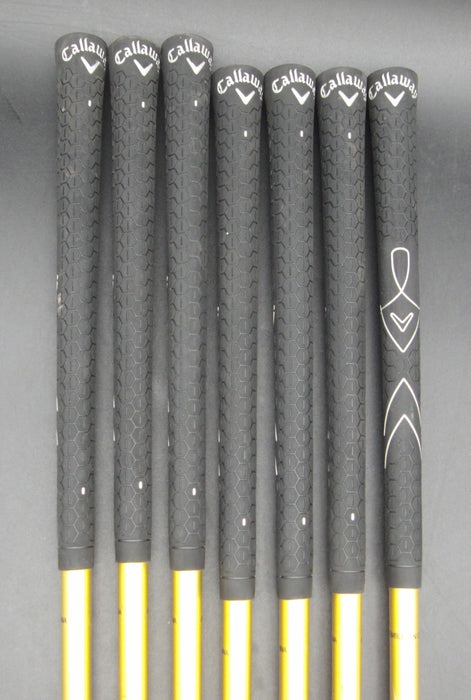 Set of 7x Callaway Warbird 5-SW Irons Regular Graphite Shafts Callaway Grips