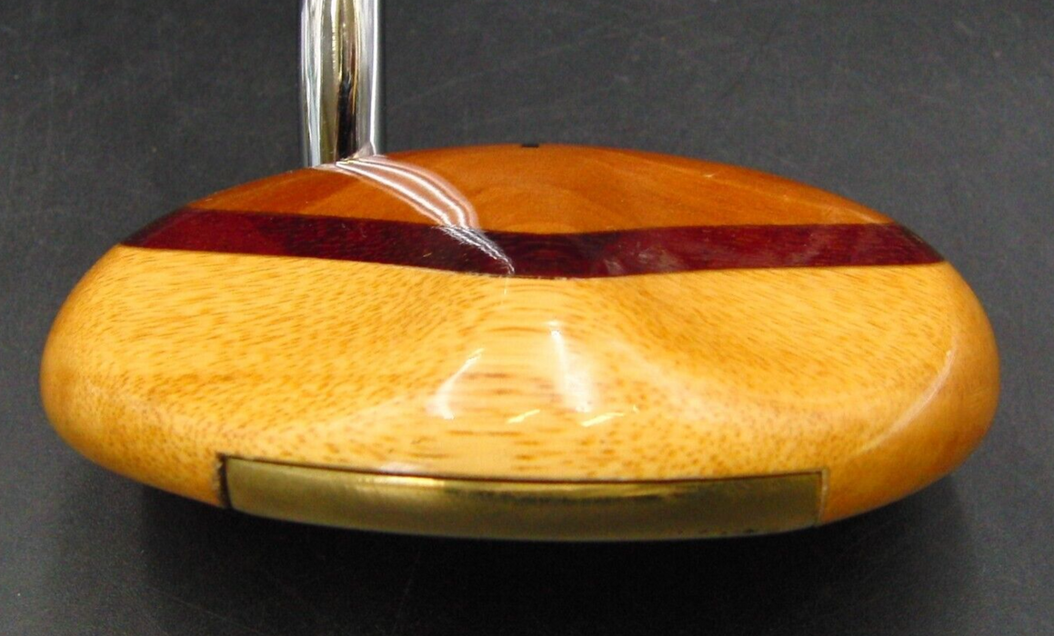 Vintage Persimmon Purpleheart Pear P3 Putter Steel Shaft 90cm Length G/P Grip