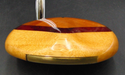 Vintage Persimmon Purpleheart Pear P3 Putter Steel Shaft 90cm Length G/P Grip