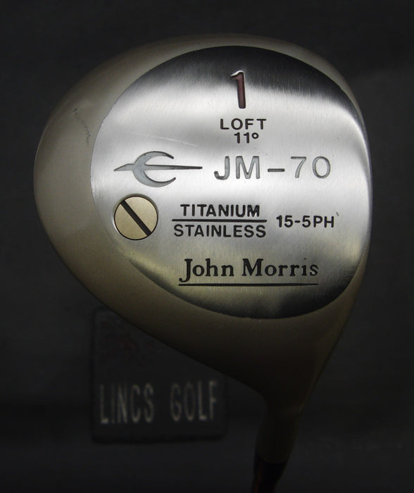 John Morris JM-70 Big Choice 11° Driver Stiff Graphite Shaft Black Grip