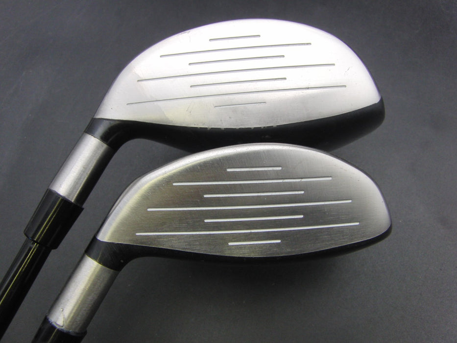 Set of 2 TaylorMade V Steel 15° 3 Wood + 18° 5 Wood Regular Graphite Shafts