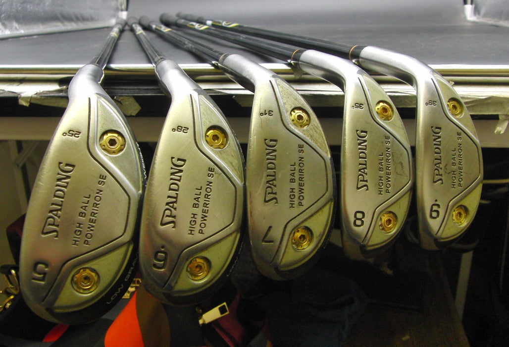 Set of 5x Spalding High Ball 5-9 Irons Regular Graphite Shafts Spalding Grips