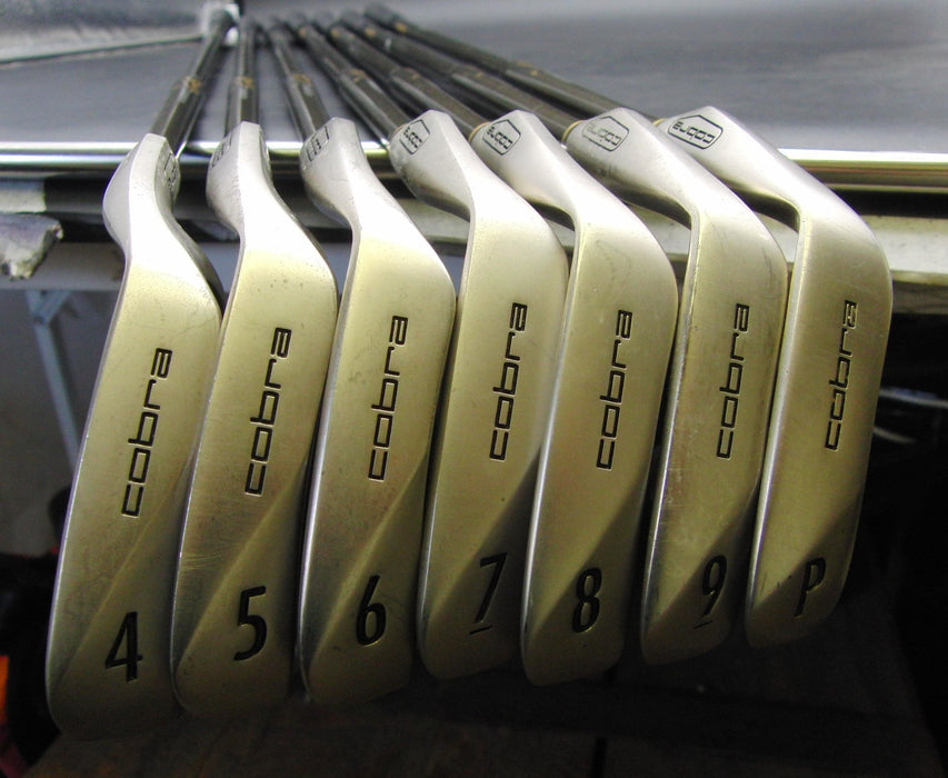 Set of 7x Cobra II Oversize 4-PW Irons Senior Graphite Shafts Cobra Grips