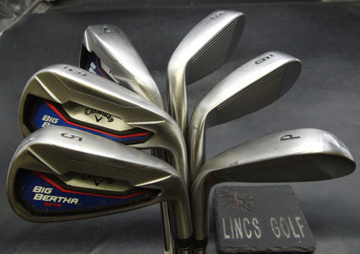 Set of 6x Callaway Big Bertha Beta Irons 5-PW Stiff Steel Shafts*