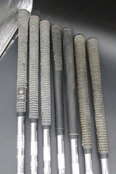 Set of 7x XXIO Tour Special 4-9 + AW Irons Regular Steel Shafts Royal Grips*