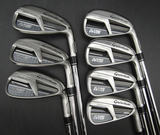 Set of 7x TaylorMade M5 Irons 4-PW Stiff Steel Shafts with Grips