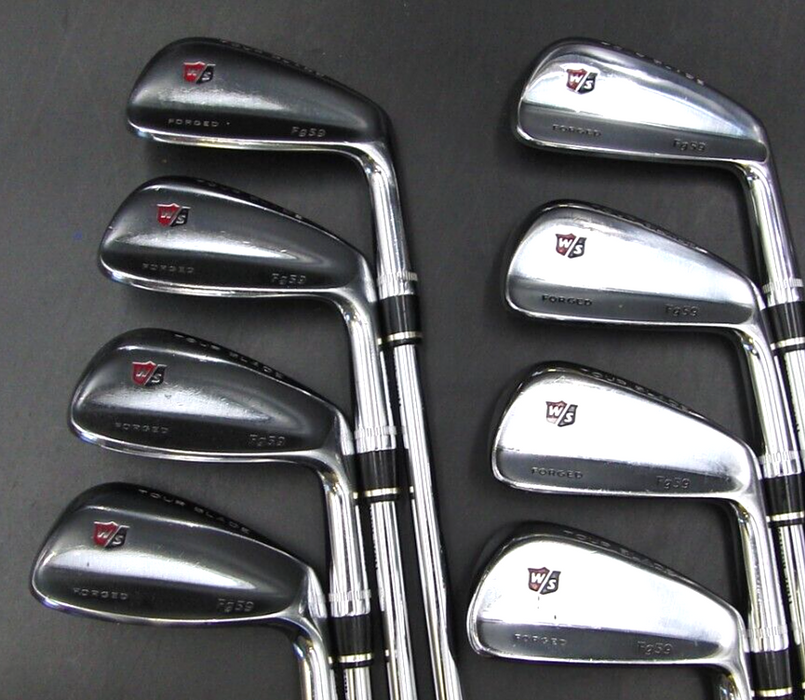 Set of 8x Wilson Staff Fg59 Tour Blade Forged Irons 3-PW Regular Steel Shafts