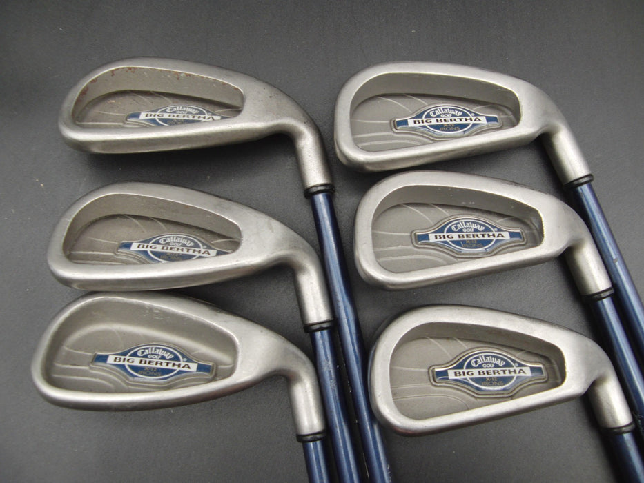 Set of 6x Callaway Big Bertha X-12 Irons 5-PW Stiff Graphite Shafts C/W Grips*