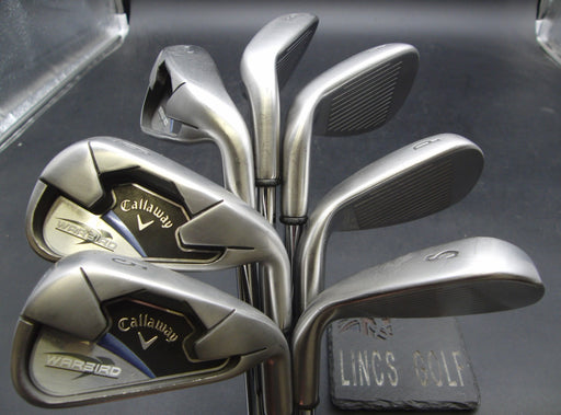 Set of 7x Callaway WarBird Irons 5-SW Uniflex Steel Shafts Callaway Grips