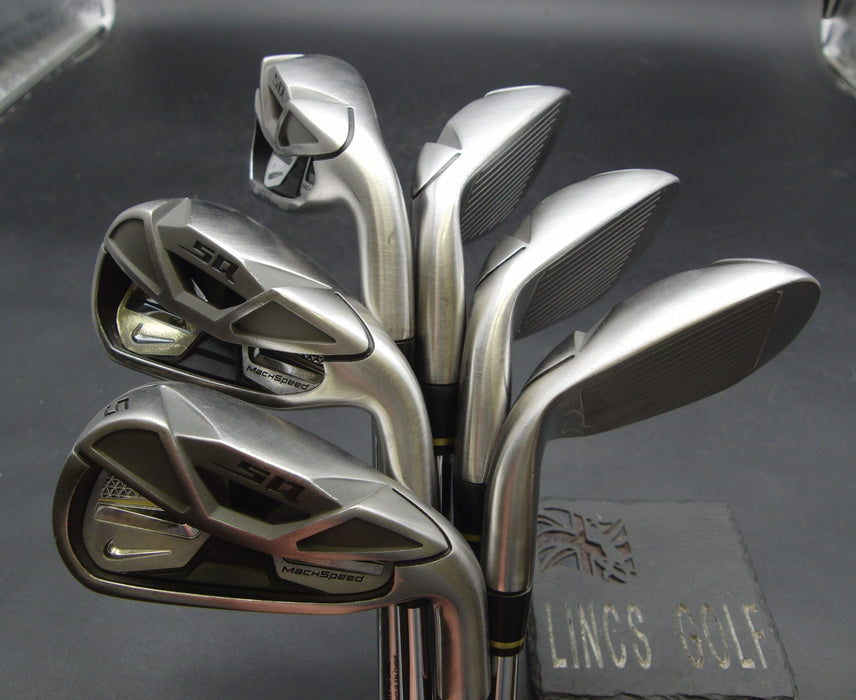 Set of 6x Nike SQ Machspeed 5-PW Irons Stiff Steel Shafts Nike Grips