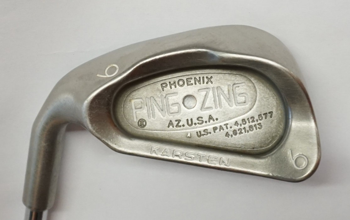 Left Handed Ping Zing White Dot 6 Iron JZ Stiff Steel Shaft Golf Pride Grip