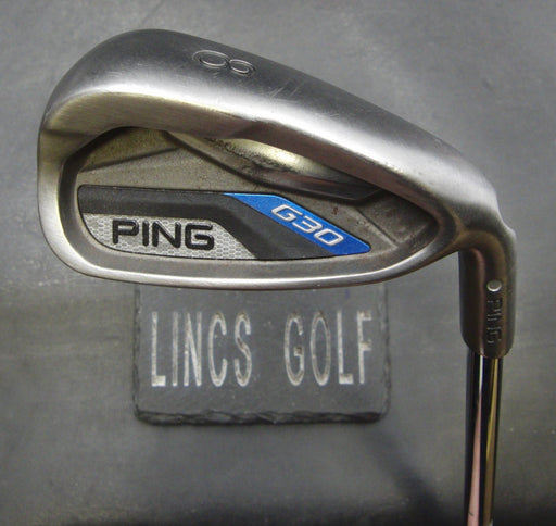 Ping G30 White Dot 8 Iron Stiff Steel Shaft Ping Grip