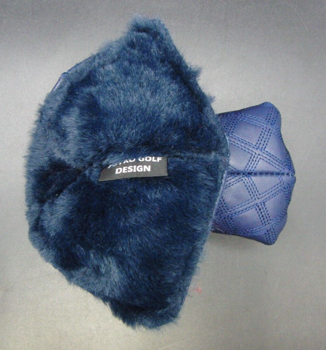 PSYKO GOLF Croc-Effect/Quilted Genuine Leather Putter Embossed Logo Head Cover