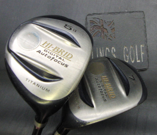 Set of 2 Dunlop Hi-BRID Digital Autofocus 5+7 Woods Stiff Graphite Shafts