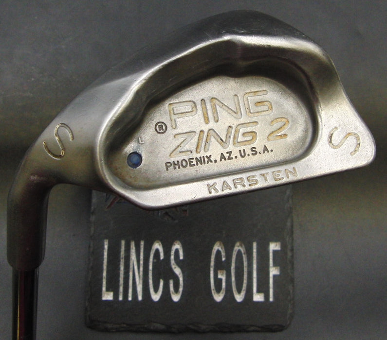 Left Handed Ping Karsten Blue Dot Sand Wedge Stiff Steel Shaft Black Grip