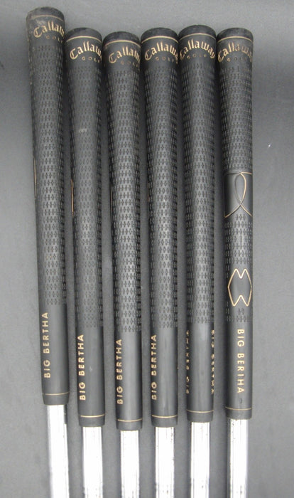 Set of 6x Callaway Great Big Bertha Irons 5-PW Regular Steel Shafts C/Way Grips