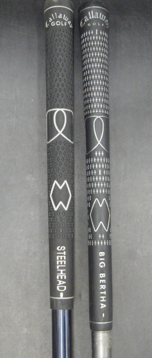 Set of 2 Callaway Big Bertha 3+ 5 Woods Regular Graphite Shafts Callaway Grips*