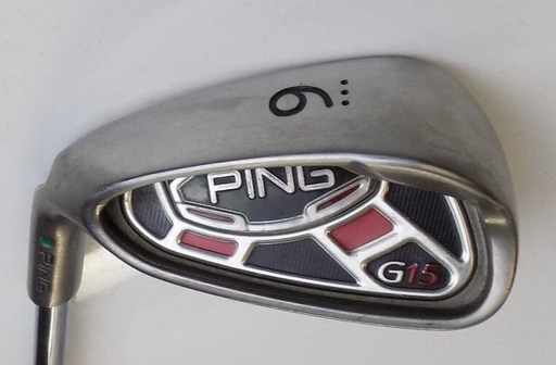 Left Handed Ping G15 Green Dot 9 Iron Ping Regular Flex Steel Shaft Ping Grip