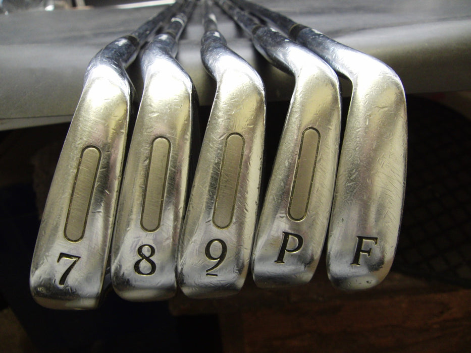 Set of 5x Mizuno JPX E300 Irons 7-PW+AW Stiff Steel Shafts GolfPride Grips*