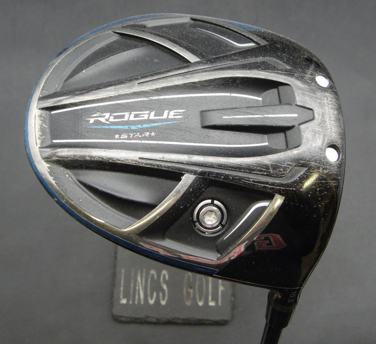 Callaway Rogue Star 10.5° Driver Stiff Graphite Shaft PowerBilt Grip