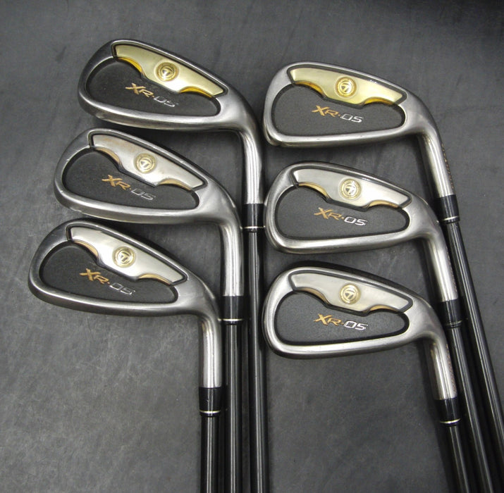 Set of 6 x TaylorMade XR-05 Irons 5-PW Stiff Graphite Shafts Mixed Grips