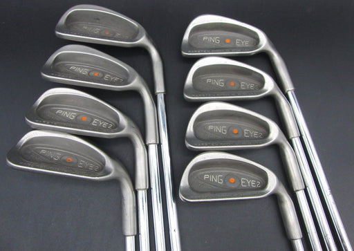 Set of 8x Ping Eye2 Orange Dot 3-PW Irons Regular Steel Shafts Grip Rite Grips