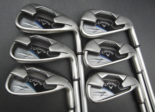 Set of 6x Callaway WarBird Irons 5-PW Regular Graphite Shafts Callaway Grips